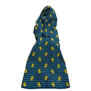 Frisco Pet Apparel Dog Raincoat Blue with Yellow Rubber Ducks Size L